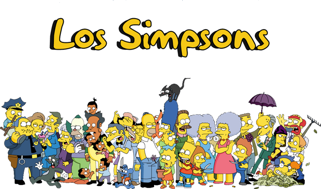 logo con imagen de la familia Simpson